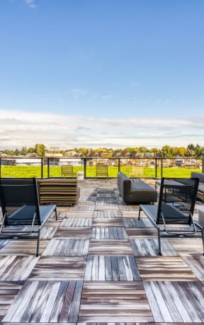 Harbor Sky Patio with Seating and Beautiful Views