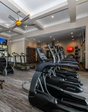 Yoga studio and exercise room at Artesian on Westheimer, Houston, 77077