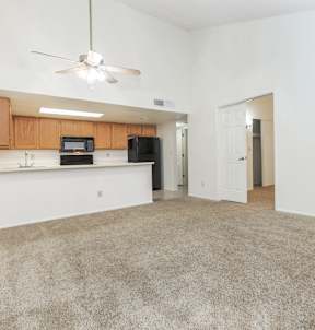 Catalina Crossing Apartments in Tucson, Arizona Living Room and Kitchen