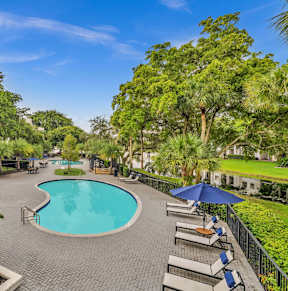 our apartments have a large pool for residents to enjoy