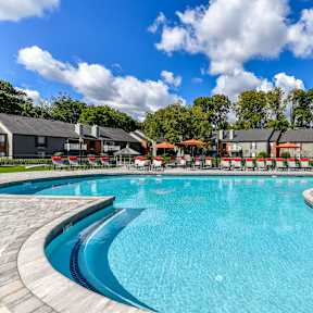 A large swimming pool at Waterford Place, Louisville, KY