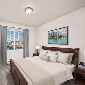 Carrington Place Apartments in Coeur d'Alene, Idaho Virtually Staged Bedroom