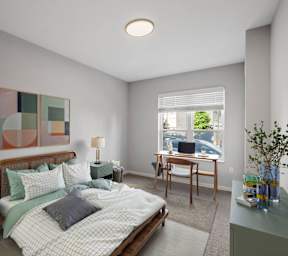 Bedroom with Plush Carpeting