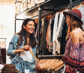 Women shopping
