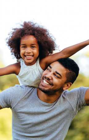 Man With His Daughter at The Summit Apartments, Memphis, 38128