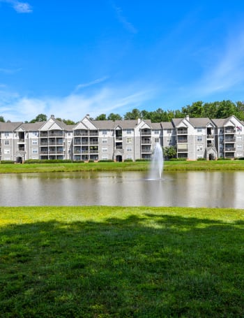 Pond with Fountain at Lakeside at Arbor Place, Douglasville, GA