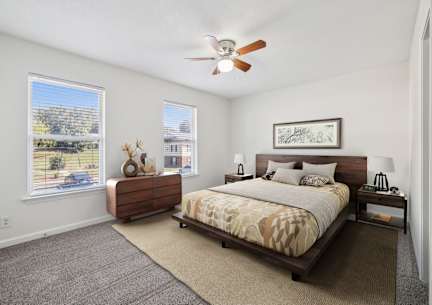 Bedroom with Abundant Natural Light