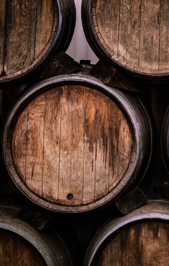Barrels Stacked on Each Other