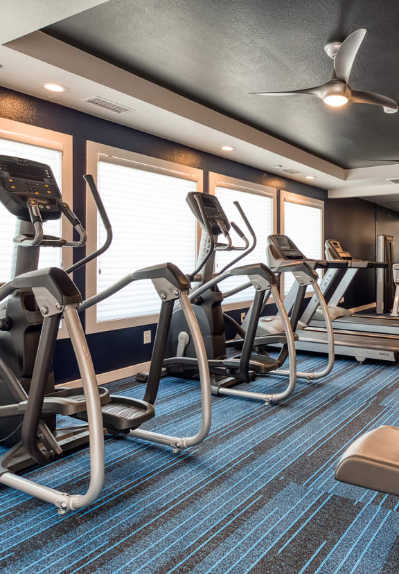 Fitness Center view at Sixteen60 Apartment Homes, California