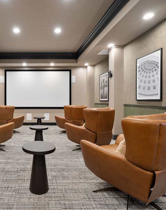 Media Room at Orleans Apartments, Columbus, OH