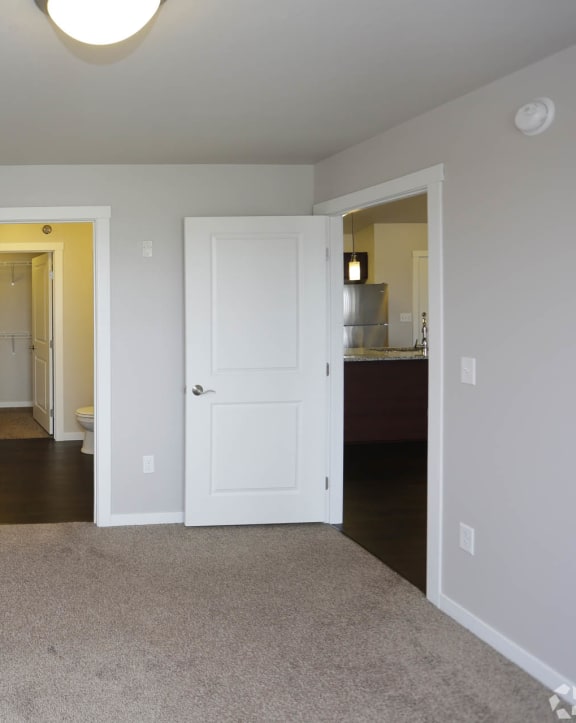 our apartments offer a bedroom with a king sized bed