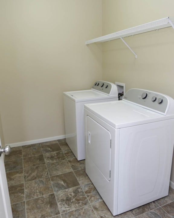 our apartments have a laundry room with a washer and dryer