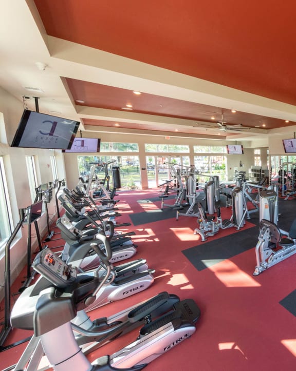 a view of the gym at Luxor Club, Jacksonville, Florida