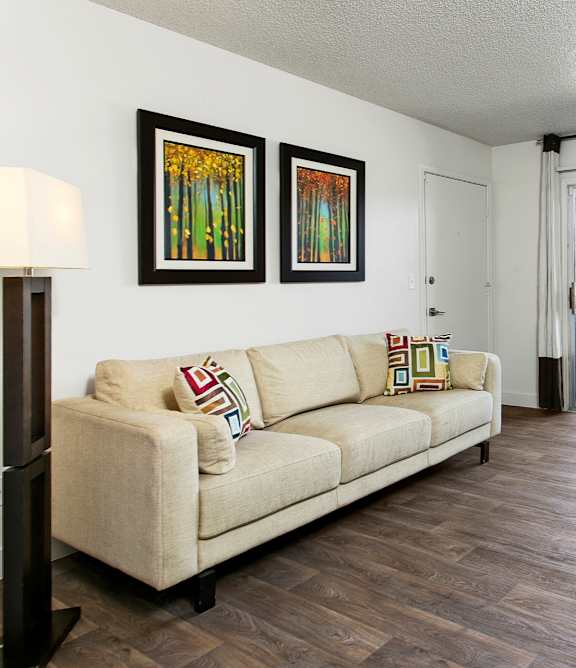 Palm Crest at Station 40 Apartments in Phoenix, Arizona Model Living Room