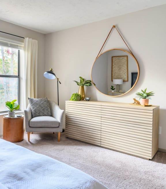 Sunny Bedroom at Atria at Crabtree Valley in NC 27612