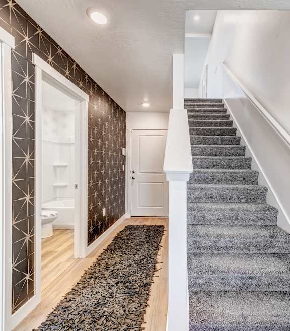 BLVD 120 Townhomes in Pleasant Grove, Utah Entrance and Stairs