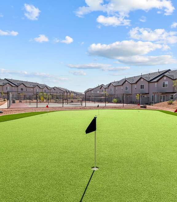 Desert Village Townhomes in Santa Clara, Utah Putting Green