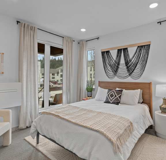Bo Apartments in Coeur d'Alene, Idaho Model Bedroom