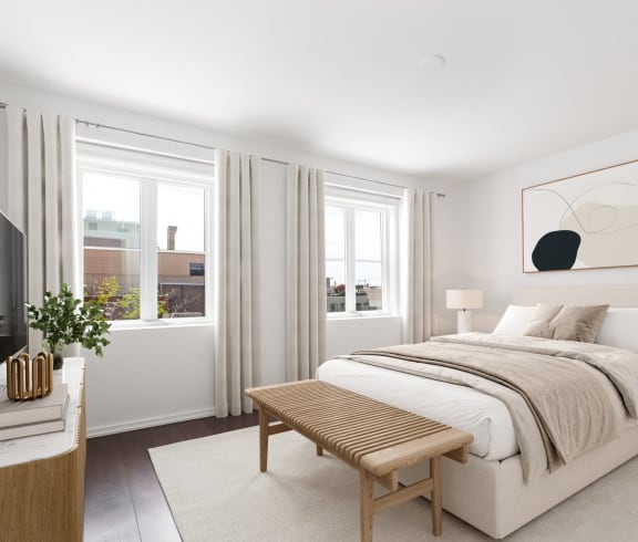 Alton District Luxury Apartments in Washington, DC Model Bedroom