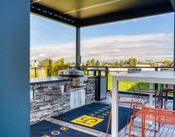 Harbor Sky Patio with BBQ and Seating