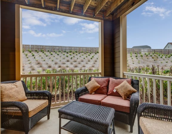 Large Balconies/Patios at Patriot Park Apartment Homes in Fayetteville, NC,28311