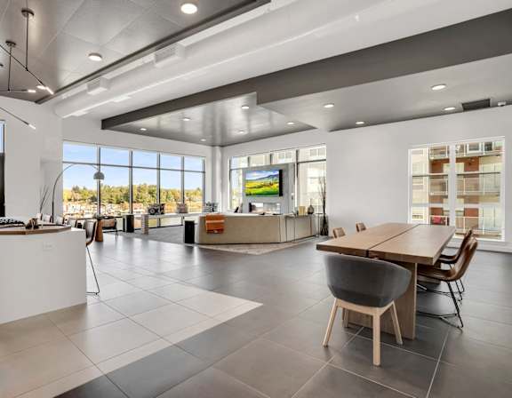 Harbor Sky Apartments in Portland, Oregon Clubhouse Lounge