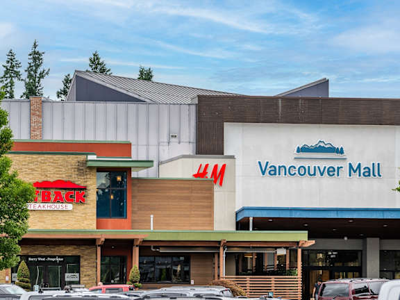 The Vancouver Mall is a large shopping center with a variety of stores.at Vancouver Mall Apartments, Vancouver, WA