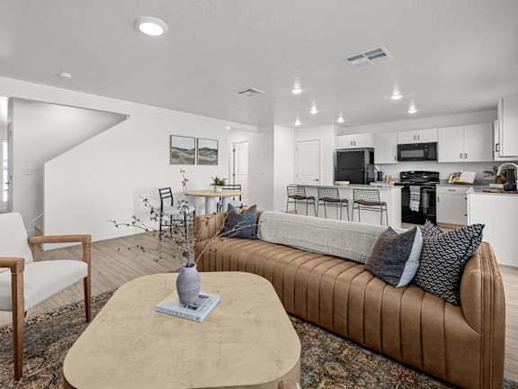Desert Village Townhomes in Santa Clara, Utah Model Living Room
