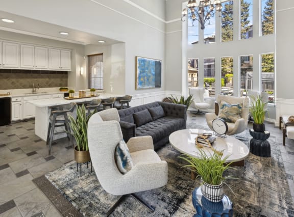 social spaces at Bridgeport Ranch apartments