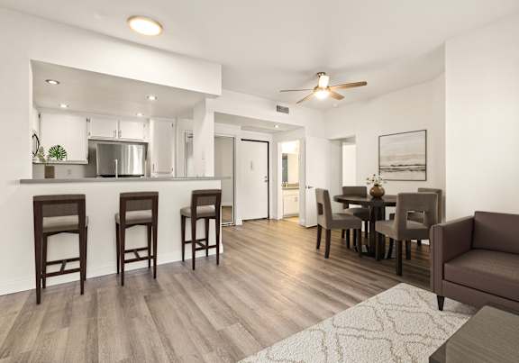 living and dining room