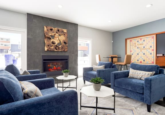 Hudson at Highline Apartments in Denver, Colorado Clubhouse Lounge