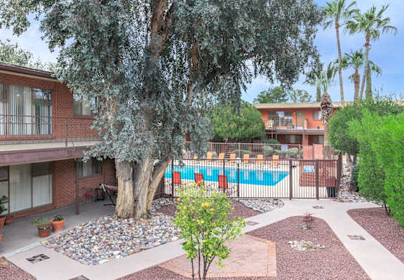 Country Club Apartments in Tucson, Arizona Exterior and View of Pool