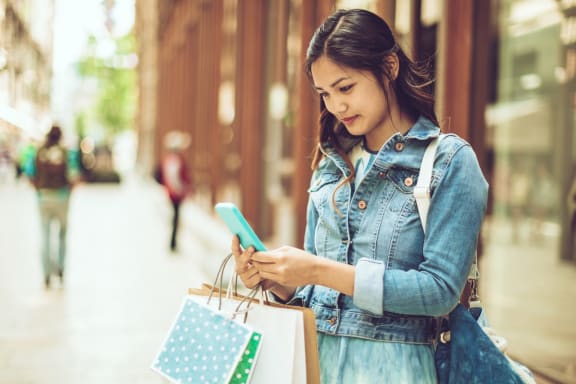 woman shopping