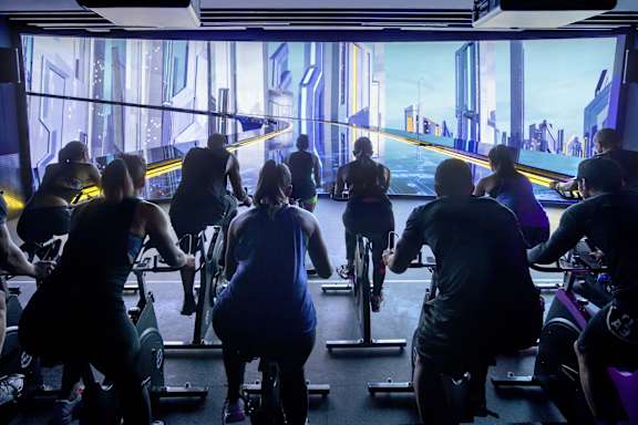 Spacious Fitness Room at Rosemeade Apartments, California, 95661