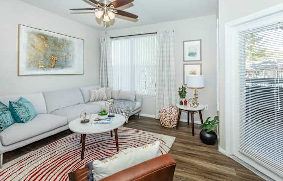 Living room decor 2 at The Equestrian by Picerne, Nevada, 89052
