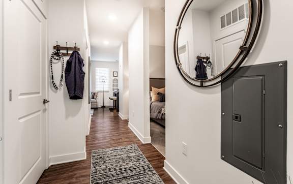 Front Hallway of Apartment at Edge 35 Apartments, Indiana