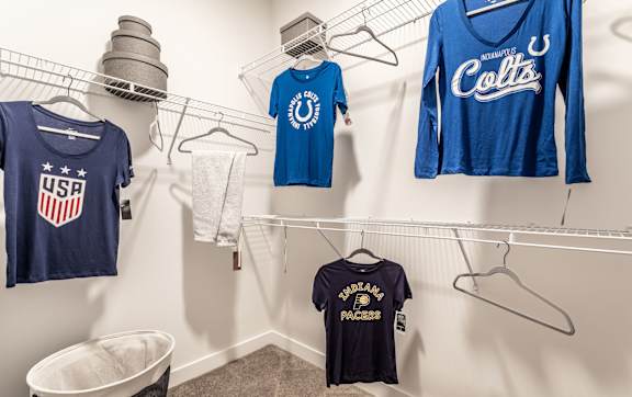Walk-in Closet at Edge 35 Apartments, Indiana, 46203