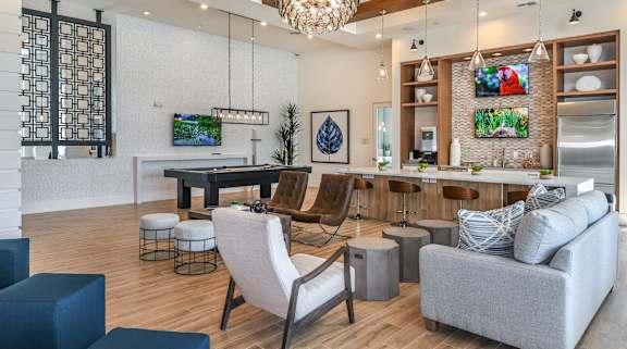 Clubhouse at Lenox at Bloomingdale Luxury Apartments in Riverview FL