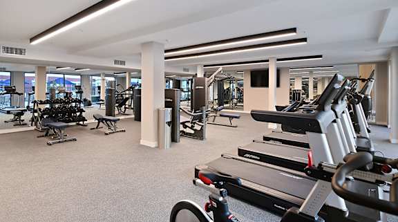 Gym at The Huntington Luxury Apartments in Duarte CA