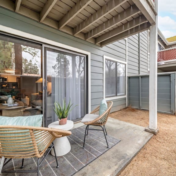 Outdoor patio area at Citrine Hills, Ontario, CA, 91761