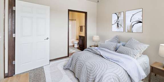 Bedroom with Plush Carpeting