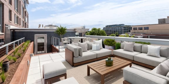 Alton District Luxury Apartments in Washington, DC Patio with Seating