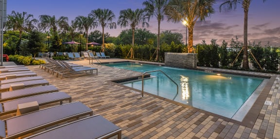 Pool and Sun Decks at The Exchange in St Petersburg, FL