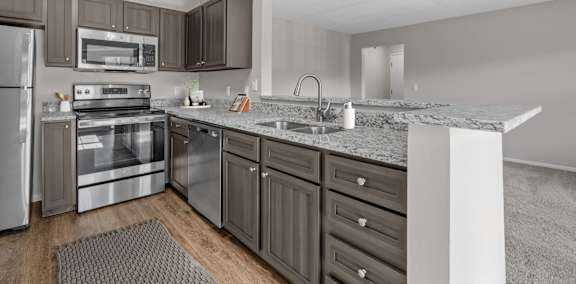 Modern Kitchen with Stainless Steel Appliances