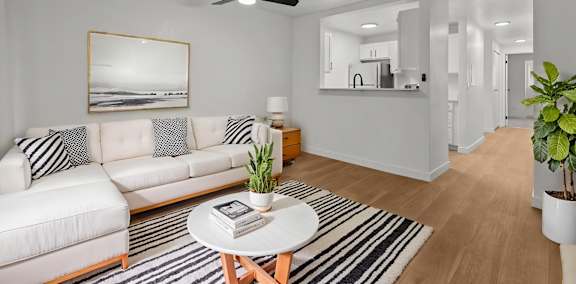 Aspire Apartments at Mountlake Terrace in Washington Model Living Room