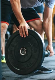 Resident Working Out at Kingwood Glen, Kingwood