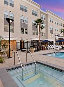 Resort-Style Pool at The Huntington Luxury Apartments in Duarte CA