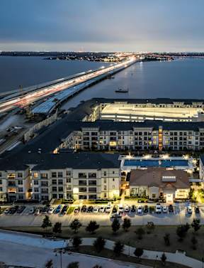Residents Kayaking in Nearby Lake at Reveal at Bayside in Rowlett TX