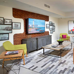 Clubhouse Lounge at South of Atlantic Luxury Apartments, Delray Beach, FL