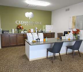 Counter in a lobby of a cedarbrook place office at Cedarbrooke Place , Norwalk, IA